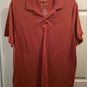Dockers Men's Red Polo Shirt